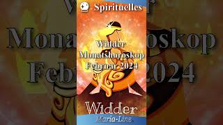 Widder SPIRITUALITÄT ✨ Horoskop Februar 2024 [upl. by Suirradal]