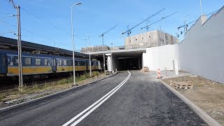 Ulica Nowe Podwale Grodzkie w trakcie budowy Tunel drogowy pod Forum Radunia Gdańsk [upl. by Avan]