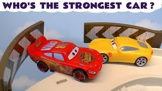 Cars Lightning McQueen Strongest Car Racing with Funny Funlings [upl. by Shaw]