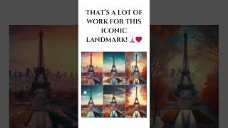 Eiffel Tower Painting Every 7 Years or More 🎨🗼 [upl. by Nitsid]