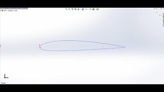 How to insert NACA Airfoil coordinate in SolidWorks [upl. by Theresina]