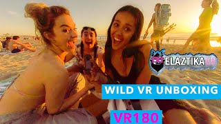 ULTIMATE UNBOXING NEW THETA X 360 VR CAMERA CHALLENGE AT THE BEACH IN 3D VR180 [upl. by Ellimaj]