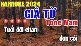 Giã Từ Karaoke Tone Nam  Am  Nhạc Sống Rumba  Trọng Hiếu [upl. by Luisa]