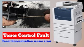 Toner Control System Fault Toner Concentration sensor error  Xerox Work Centre 58555890 [upl. by Alleinad]