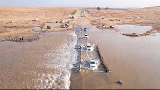 One of Saudi Arabia’s longest river valleys flooded after heavy rain  AFP [upl. by Radu]