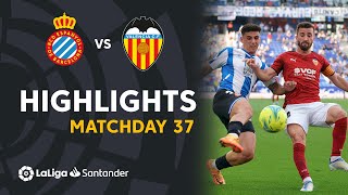 Resumen de RCD Espanyol vs Valencia CF 11 [upl. by Valencia]