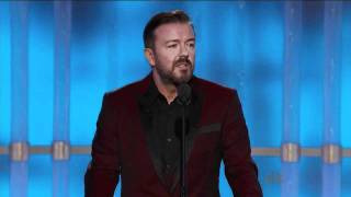 Ricky Gervais Golden Globes 2012  Kim Kardashian amp Kate Middleton Joke HD [upl. by Magee]