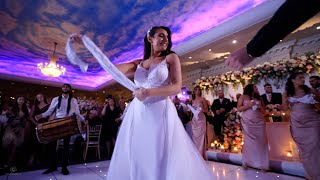 Meliz  Ayhan Wedding Entrance Turkish Cypriot with Indian Dhol Players [upl. by Casilda]