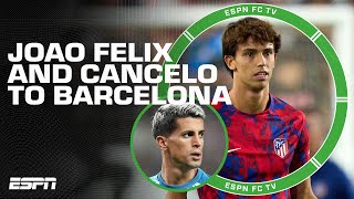 REACTION Joao Felix AND Cancelo sign with Barcelona on loan 🤯  ESPN FC [upl. by Leksehc]