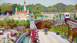 Singapore Sentosa Island Driving Tour  Explore Singapore  Sentosa Island [upl. by Assiluj44]