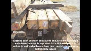 How to Prepare Reclaimed Hand Hewn Beams to Sell Wholesale [upl. by Anthe787]