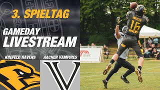 Krefeld Ravens vs Aachen Vampires  American FootballOberliga NRW [upl. by Alejo]