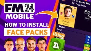 Football Manager 2024 Mobile Facepack Install Tutorial  How to Install Facepack in FM24 Mobile [upl. by Jen]