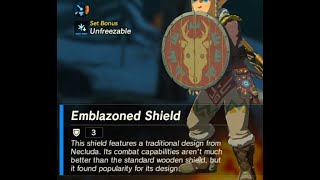 Emblazoned Shield  Respawn Location  Zelda BOTW [upl. by Atilamrac269]