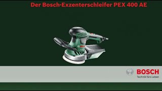 Bosch stellt vor Exzenterschleifer PEX 400 AE [upl. by Akeylah]