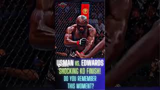 Epic KO Usman vs Edwards at UFC 278 [upl. by Sunda]