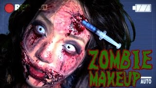 【Eng Subs】【グロ注意】ガチでゾンビ特殊メイクしてみたHalloween Zombie prosthetic Makeup [upl. by Brant]