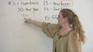 English Pronunciation How to pronounce numbers [upl. by Anoy]