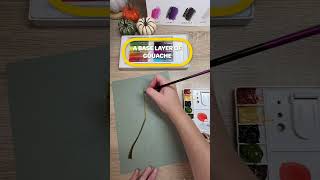 Chinese Lantern Art Challenge Gouache Gelatos Pencils in under a Minute art mixedmedia shorts [upl. by Proctor953]