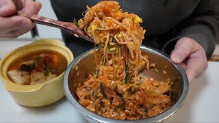 먹방🍲🍚 내가바로 일등쉐프 비빔밥 ❤️ BIBIMBAP Korean home made food  ASMR MUKBANG  REAL SOUND  EATING SHOW [upl. by Adolpho]