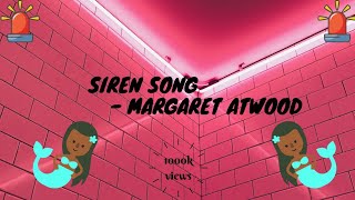 🚨Siren Song Poem By Margaret Eleanor Atwood Full Explanation in Tamil [upl. by Hindu]