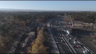 November 2023 vs August 2024  M25 Junction 10  The UKs first ever living heathland bridge [upl. by Swain]