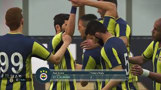 PES 2019  Fenerbahce vs Trabzonspor  Gameplay PS4 Pro  4K [upl. by Elletnuahs]