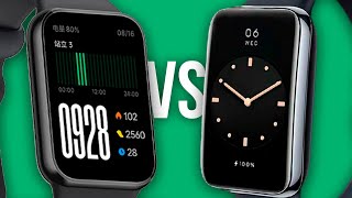 MI BAND 8 PRO vs MI BAND 7 PRO o que muda  QUAL VALE MAIS A PENA [upl. by Ennairrac]