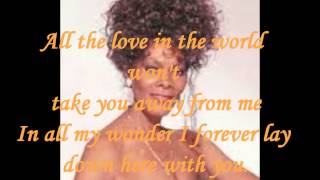 DIONNE WARWICK  ALL THE LOVE IN THE WORLD  LYRICS  VINYL 1982 [upl. by Anilev]