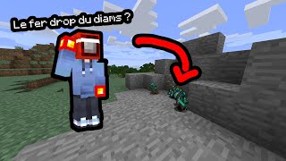 Minecraft Mais TOUS les Minerais sont Cheaté [upl. by Meibers]