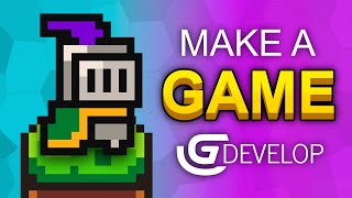 How To Make A Video Game  GDevelop Beginner Tutorial [upl. by Magill]