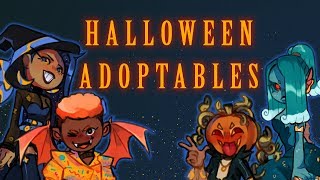 🎃 Drawing Halloween Adoptables 🎃 [upl. by Ahseyi220]