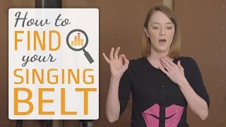 How to find your singing belt  belting techniques for singers [upl. by Drawd]