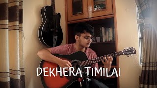 Teenpatey  Dekhera Timilai Fingerstyle Cover [upl. by Aihsemaj167]