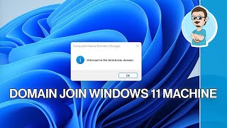 Join Windows 11 to Domain [upl. by Ahsemo241]