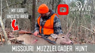 Muzzleloader Deer Hunt  TC New Englander 50 Cal  Late Season Missouri [upl. by Weaks]