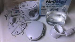 NeilMed HydroPulse Neo Multi Speed Electric Pulsating Nasal Sinus Irrigation System Review Works w [upl. by Leunamesoj]