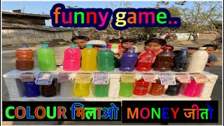 😂Funny Colour Maching challange foodchallenge foodie childgame puzzle colour bottle waterga [upl. by Tur]