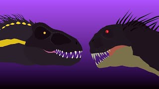 Indoraptor vs Scorpius Rex  Stick Nodes Animation [upl. by Peacock]