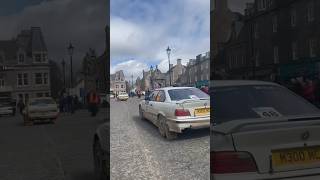 Speyside rally cars arriving at huntly scotland🏴󠁧󠁢󠁳󠁣󠁴󠁿🔥 rallycar rally speyside scotland [upl. by Aenea]