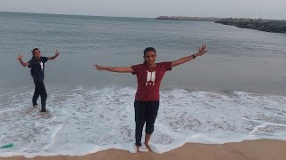 Muttom Beach ⛱  Relaxing amp Fun Vlog nanjilsisters 8178 [upl. by Mcafee634]