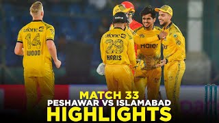 PSL 9  Full Highlights  Peshawar Zalmi vs Islamabad United  Match 33  M2A1A [upl. by Rab]