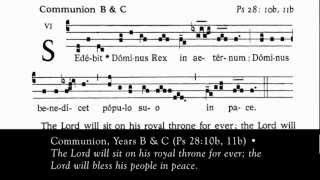 Sedébit Dóminus Rex in aetérnum Communion Christ the King [upl. by Fleda]