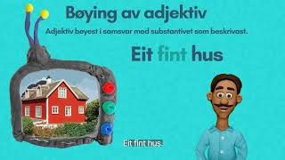 Bøying av adjektiv Nynorsk [upl. by Nyrrat]