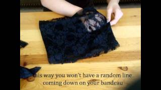 DIY Add Lace to a Basic Bandeau [upl. by Dannel]