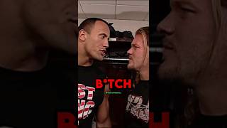 The Rock and Chris Jericho COOL HANDSHAKE therock chrisjericho y2j tripleh wwe ufc jre [upl. by Honan]