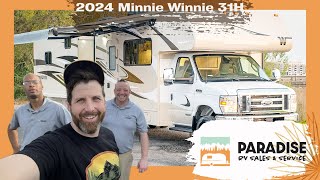 All New 2024 Winnebago Minnie Winnie 31H Walk Through [upl. by Gavin110]