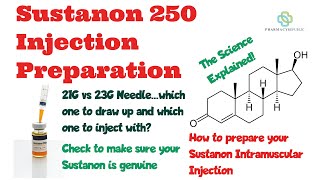 Sustanon 250 Injection Preparation How to draw up your Sustanon in a clean and sterile method [upl. by Solim]