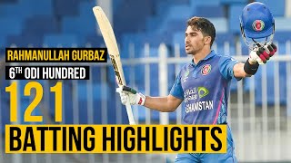 RAHMANULLAH GURBAZ BATTING HIGHLIGHTS  1ST ODI  Ireland Tour of Afghanistan 2024  ACB [upl. by Carena984]