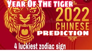 2022 YEAR OF THE WATER TIGER  Chinese Predictions And Luckiest Zodiac Sign [upl. by Atteuqaj]